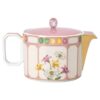 Čajová konvice Idyllia z porcelánu, motiv s krystaly, mucholapka, malá, vícebarevná Čajová konvice Idyllia z porcelánu, motiv s krystaly, mucholapka, malá, vícebarevná
