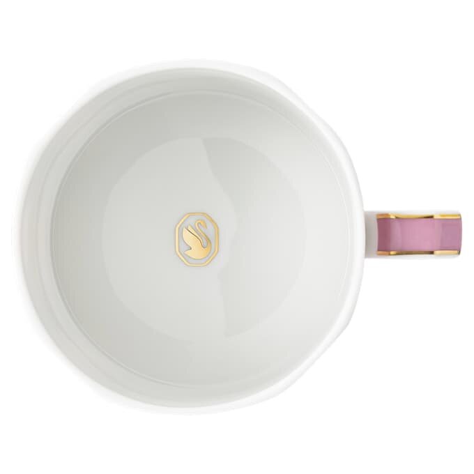 Čajový šálek Signum s podšálkem, porcelán, růžový Čajový šálek Signum s podšálkem, porcelán, růžový
