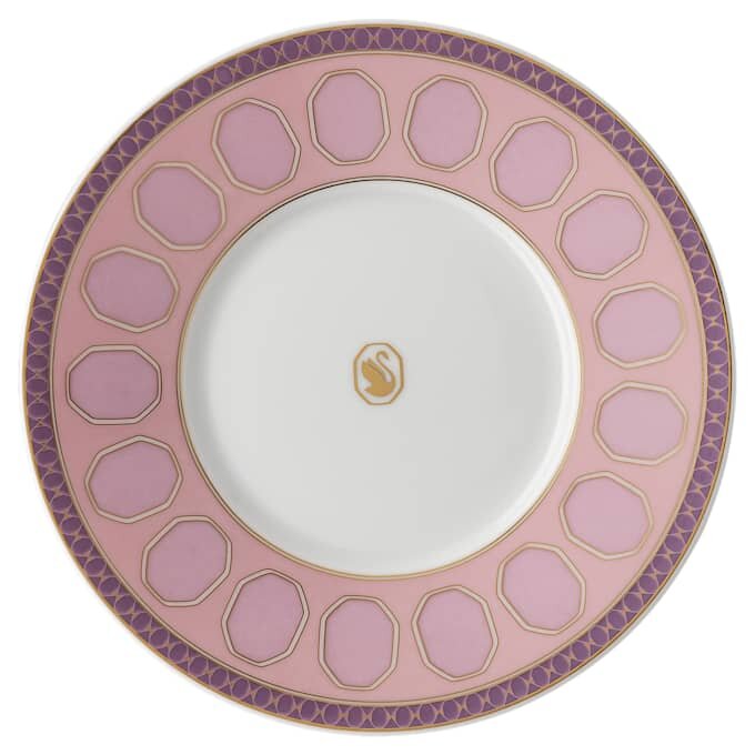 Čajový šálek Signum s podšálkem, porcelán, růžový Čajový šálek Signum s podšálkem, porcelán, růžový