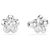 Ariana Grande X Swarovski – náušnice s krystaly a perličkami, kulatý brus, květinový motiv, bílé, pokovené rhodiem