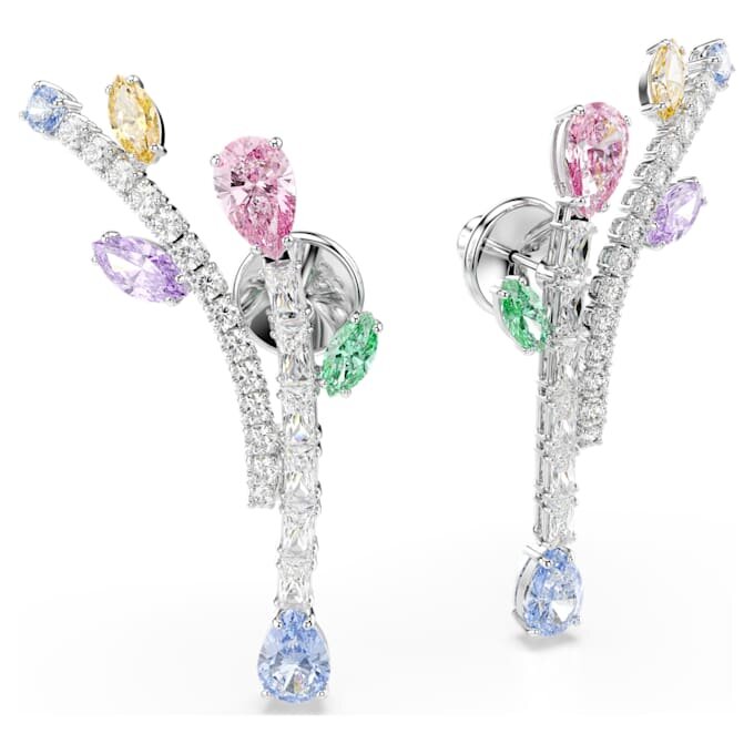 Ariana Grande X Swarovski náušnice s různými briliantovými výbrusy, vícebarevné, pokovené rhodiem Ariana Grande X Swarovski náušnice s různými briliantovými výbrusy, vícebarevné, pokovené rhodiem