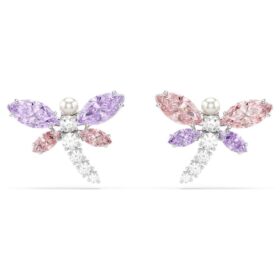 Ariana Grande X Swarovski – náušnice s různými briliantovými výbrusy, vážka, vícebarevné, pokovené rhodiem Ariana Grande X Swarovski – náušnice s různými briliantovými výbrusy, vážka, vícebarevné, pokovené rhodiem