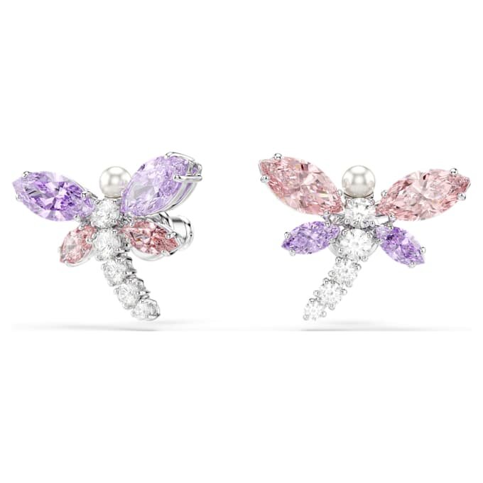 Ariana Grande X Swarovski – náušnice s různými briliantovými výbrusy, vážka, vícebarevné, pokovené rhodiem Ariana Grande X Swarovski – náušnice s různými briliantovými výbrusy, vážka, vícebarevné, pokovené rhodiem