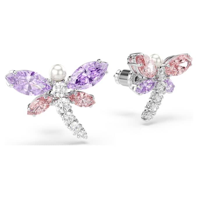 Ariana Grande X Swarovski – náušnice s různými briliantovými výbrusy, vážka, vícebarevné, pokovené rhodiem Ariana Grande X Swarovski – náušnice s různými briliantovými výbrusy, vážka, vícebarevné, pokovené rhodiem