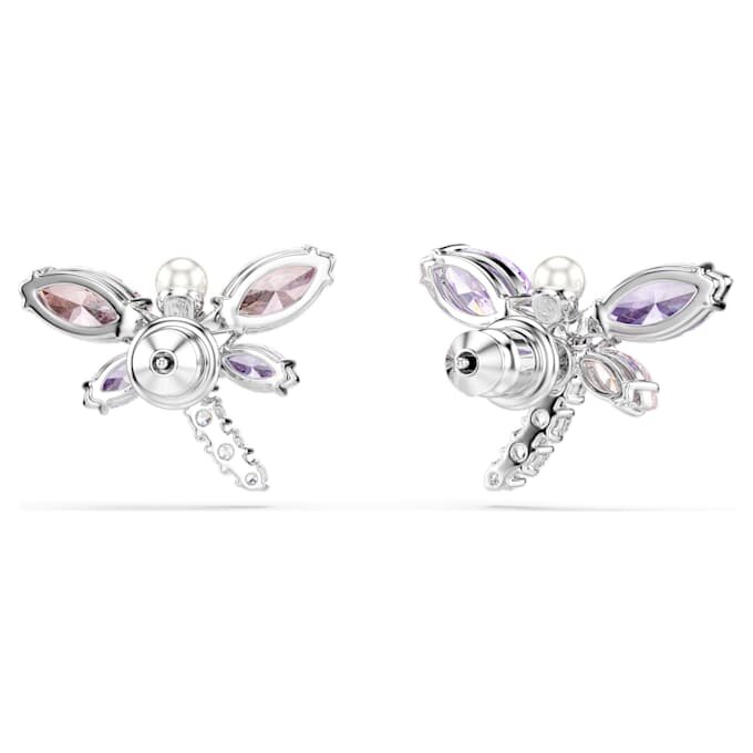 Ariana Grande X Swarovski – náušnice s různými briliantovými výbrusy, vážka, vícebarevné, pokovené rhodiem Ariana Grande X Swarovski – náušnice s různými briliantovými výbrusy, vážka, vícebarevné, pokovené rhodiem