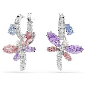Ariana Grande X Swarovski Náušnice s různými briliantovými výbrusy, vážky, vícebarevné, pokovené rhodiem Ariana Grande X Swarovski Náušnice s různými briliantovými výbrusy, vážky, vícebarevné, pokovené rhodiem