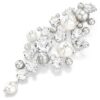 Brož Constella Crystal Pearl, kulatý brus, bílá, pokovená rhodiem Brož Constella Crystal Pearl, kulatý brus, bílá, pokovená rhodiem