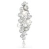 Brož Constella Crystal Pearl, kulatý brus, bílá, pokovená rhodiem Brož Constella Crystal Pearl, kulatý brus, bílá, pokovená rhodiem