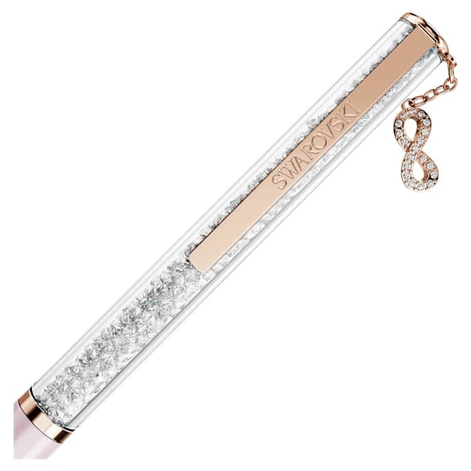 Crystalline kuličkové pero Infinity, růžově lakované, s povrchovou úpravou v odstínu růžového zlata Crystalline kuličkové pero Infinity, růžově lakované, s povrchovou úpravou v odstínu růžového zlata