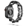 Řetízkový řemínek pro Apple Watch® 40 mm a 41 mm, černý, černá povrchová úprava