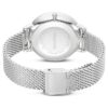 Hodinky Clarica Swiss Made, kovový náramek, stříbrný odstín, nerezová ocel