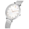 Hodinky Clarica Swiss Made, kovový náramek, stříbrný odstín, nerezová ocel