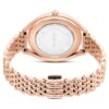 Hodinky Crystalline Aura Swiss Made, kovový náramek, růžově zlatý odstín, povrchová úprava v odstínu růžového zlata