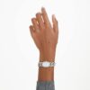 Hodinky Dextera Chain Swiss Made, náramek z krystalů, stříbrný odstín, nerezová ocel