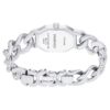 Hodinky Dextera Chain Swiss Made, náramek z krystalů, stříbrný odstín, nerezová ocel