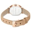 Hodinky Dextera Octagon Swiss Made, kožený řemínek, hnědé, povrchová úprava v odstínu růžového zlata