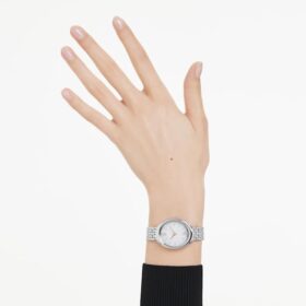Hodinky Imber Oval Swiss Made, kovový náramek, stříbrná barva, nerezová ocel