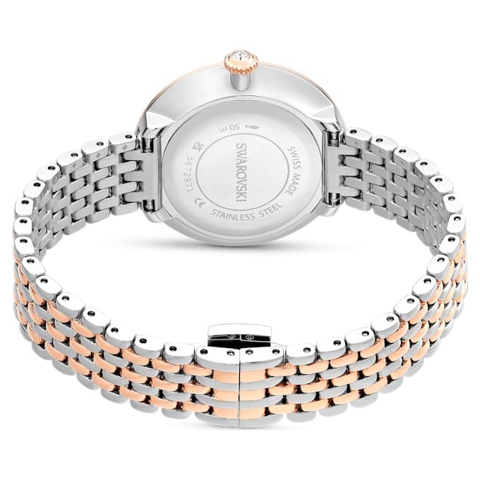 Hodinky Matrix Tennis 7-Link Swiss Made, kovový náramek, růžově zlatý odstín, kombinovaná kovová povrchová úprava Hodinky Matrix Tennis 7-Link Swiss Made, kovový náramek, růžově zlatý odstín, kombinovaná kovová povrchová úprava