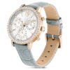 Hodinky Matrix Tennis Chrono Swiss Made, kožený řemínek, šedé, povrchová úprava v odstínu šampaňského zlata Hodinky Matrix Tennis Chrono Swiss Made, kožený řemínek, šedé, povrchová úprava v odstínu šampaňského zlata