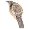 Hodinky Octea Chrono Swiss Made, kožený řemínek, šedé, povrchová úprava v odstínu růžového zlata