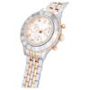 Hodinky Octea Chrono Swiss Made, kovový náramek, růžově zlatý odstín, povrchová úprava z kombinace kovů