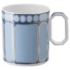 Hrnek Signum s víčkem, porcelán, modrý Hrnek Signum s víčkem, porcelán, modrý