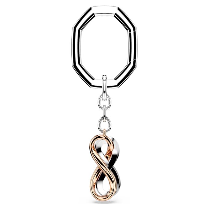 Klíčenka Infinity, bílá, povrchová úprava z kombinace kovů Klíčenka Infinity, bílá, povrchová úprava z kombinace kovů