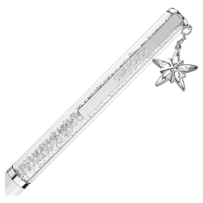 Kuličkové pero Crystalline, bílé, bíle lakované, pochromované Kuličkové pero Crystalline, bílé, bíle lakované, pochromované