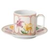 Šálek na espresso Idyllia s podšálkem, porcelán, motiv z křišťálu, citronová, vícebarevná Šálek na espresso Idyllia s podšálkem, porcelán, motiv z křišťálu, citronová, vícebarevná