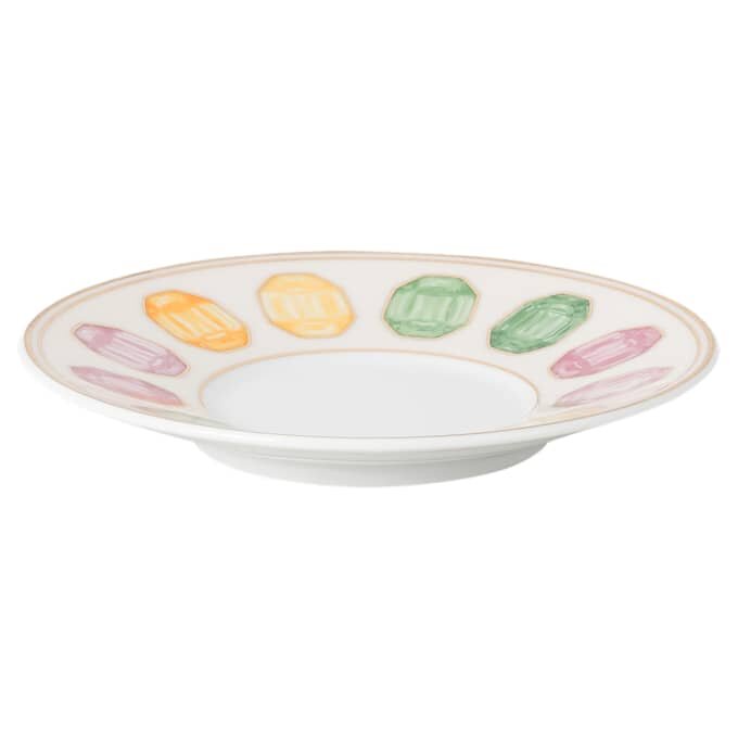 Šálek na espresso Idyllia s podšálkem, porcelán, motiv z křišťálu, citronová, vícebarevná Šálek na espresso Idyllia s podšálkem, porcelán, motiv z křišťálu, citronová, vícebarevná