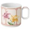 Šálek na espresso Idyllia s podšálkem, porcelán, motiv z křišťálu, citronová, vícebarevná Šálek na espresso Idyllia s podšálkem, porcelán, motiv z křišťálu, citronová, vícebarevná