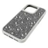 Luxusní pouzdro na smartphone s rozptýleným vzorem, iPhone® 16 Pro, stříbrný odstín