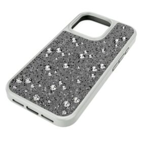 Luxusní pouzdro na smartphone s rozptýleným vzorem, iPhone® 16 Pro, stříbrný odstín
