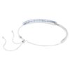 Matrix Choker s různými briliantovými výbrusy, modrý, pokovený rhodiem Matrix Choker s různými briliantovými výbrusy, modrý, pokovený rhodiem