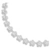 Náhrdelník Ariana Grande X Swarovski, kulatý brus, květina, bílý, pokovený rhodiem Náhrdelník Ariana Grande X Swarovski, kulatý brus, květina, bílý, pokovený rhodiem