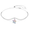 Náhrdelník Ariana Grande X Swarovski s různými briliantovými výbrusy, květinový motiv, vícebarevný, pokovený rhodiem Náhrdelník Ariana Grande X Swarovski s různými briliantovými výbrusy, květinový motiv, vícebarevný, pokovený rhodiem