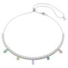 Náhrdelník Ariana Grande X Swarovski s různými briliantovými výbrusy, vícebarevný, pokovený rhodiem Náhrdelník Ariana Grande X Swarovski s různými briliantovými výbrusy, vícebarevný, pokovený rhodiem