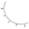 Náhrdelník Ariana Grande X Swarovski s různými briliantovými výbrusy, vícebarevný, pokovený rhodiem Náhrdelník Ariana Grande X Swarovski s různými briliantovými výbrusy, vícebarevný, pokovený rhodiem