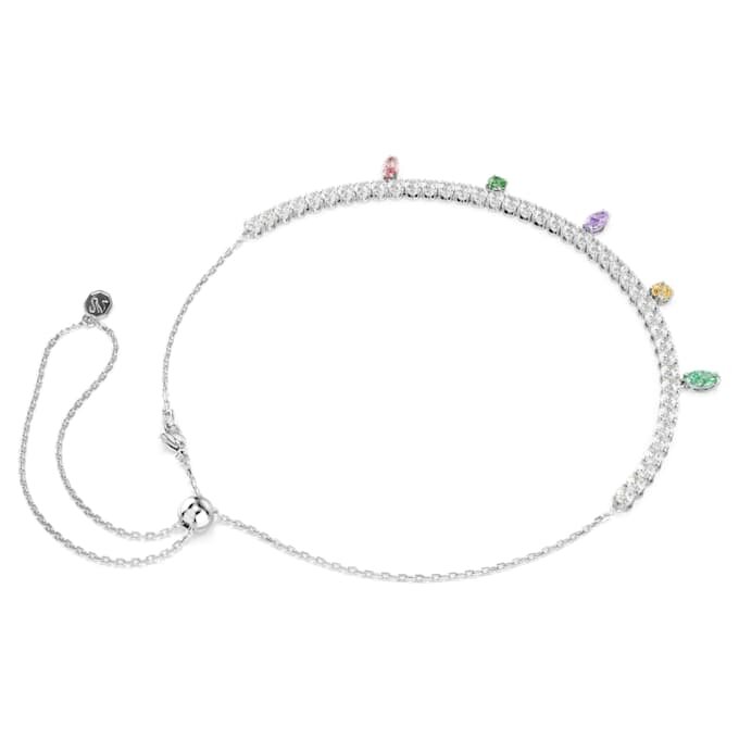 Náhrdelník Ariana Grande X Swarovski s různými briliantovými výbrusy, vícebarevný, pokovený rhodiem Náhrdelník Ariana Grande X Swarovski s různými briliantovými výbrusy, vícebarevný, pokovený rhodiem