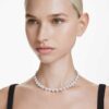 Náhrdelník Ariana Grande X Swarovski s různými tvary, srdce, bílý, pokovený rhodiem Náhrdelník Ariana Grande X Swarovski s různými tvary, srdce, bílý, pokovený rhodiem