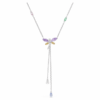 Náhrdelník Ariana Grande X Swarovski ve tvaru Y s různými briliantovými výbrusy, vážka, vícebarevný, pokovený rhodiem Náhrdelník Ariana Grande X Swarovski ve tvaru Y s různými briliantovými výbrusy, vážka, vícebarevný, pokovený rhodiem