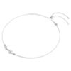 Náhrdelník Constella Crystal Pearl, kulaté briliantové výbrusy, bílý, pokovený rhodiem