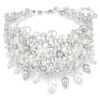 Náhrdelník Constella Crystal Pearl, kulatý brus, bílý, pokovený rhodiem Náhrdelník Constella Crystal Pearl, kulatý brus, bílý, pokovený rhodiem