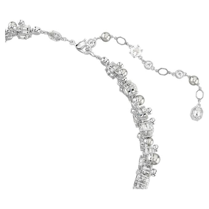 Náhrdelník Constella Crystal Pearl, kulatý brus, bílý, pokovený rhodiem Náhrdelník Constella Crystal Pearl, kulatý brus, bílý, pokovený rhodiem