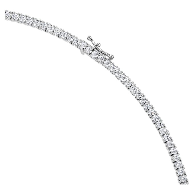 Náhrdelník Eternity Tennis s diamanty vypěstovanými v laboratoři, 7 Ct Tw, kulatý tvar, 14K bílé zlato Náhrdelník Eternity Tennis s diamanty vypěstovanými v laboratoři, 7 Ct Tw, kulatý tvar, 14K bílé zlato
