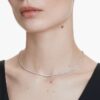 Náhrdelník Eternity Tennis s diamanty vypěstovanými v laboratoři, celková hmotnost 3 Ct, kulatý tvar, 14K bílé zlato Náhrdelník Eternity Tennis s diamanty vypěstovanými v laboratoři, celková hmotnost 3 Ct, kulatý tvar, 14K bílé zlato