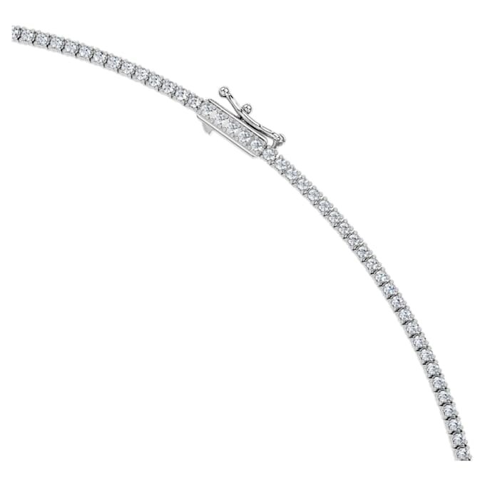 Náhrdelník Eternity Tennis s diamanty vypěstovanými v laboratoři, celková hmotnost 3 Ct, kulatý tvar, 14K bílé zlato Náhrdelník Eternity Tennis s diamanty vypěstovanými v laboratoři, celková hmotnost 3 Ct, kulatý tvar, 14K bílé zlato