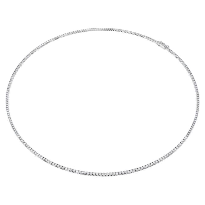 Náhrdelník Eternity Tennis s diamanty vypěstovanými v laboratoři, celková hmotnost 3 Ct, kulatý tvar, 14K bílé zlato Náhrdelník Eternity Tennis s diamanty vypěstovanými v laboratoři, celková hmotnost 3 Ct, kulatý tvar, 14K bílé zlato
