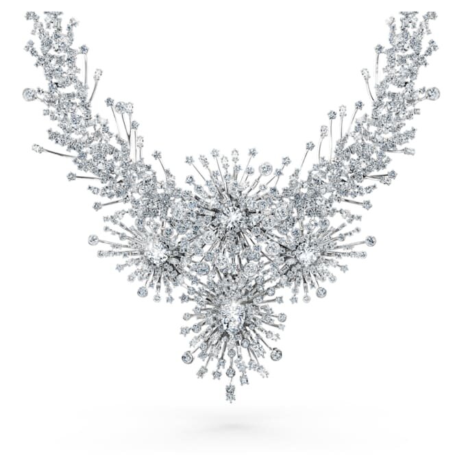 Náhrdelník Galaxy s diamanty vypěstovanými v laboratoři, celková hmotnost 156,62 Ct, různé tvary, 18K bílé zlato Náhrdelník Galaxy s diamanty vypěstovanými v laboratoři, celková hmotnost 156,62 Ct, různé tvary, 18K bílé zlato