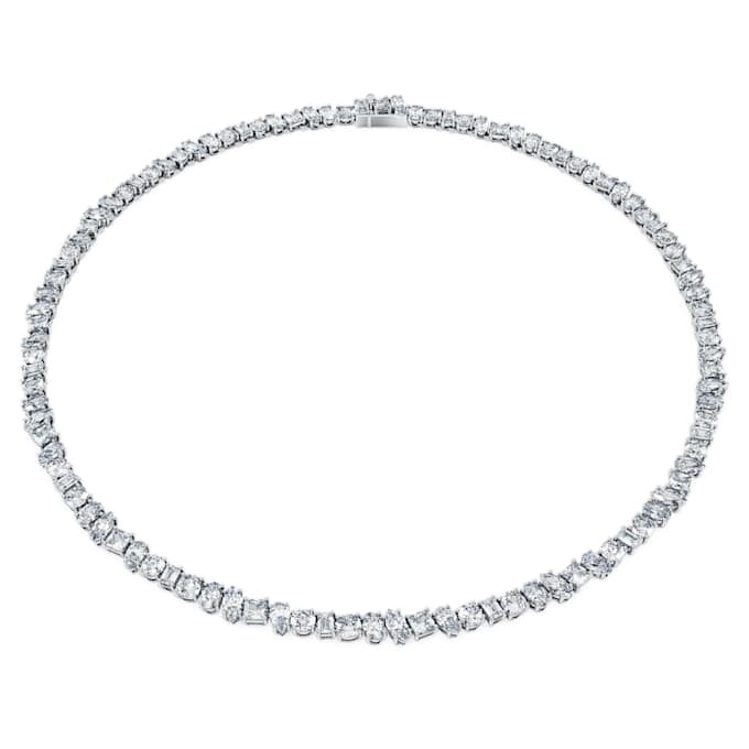 Náhrdelník Galaxy Tennis s diamanty vypěstovanými v laboratoři, celková hmotnost 47,27 Ct, různé tvary, 18K bílé zlato Náhrdelník Galaxy Tennis s diamanty vypěstovanými v laboratoři, celková hmotnost 47,27 Ct, různé tvary, 18K bílé zlato